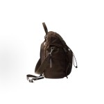 PRADA Re-Nylon Adjustable and detachable webbing handle enamel triangular metal logo backpack for women